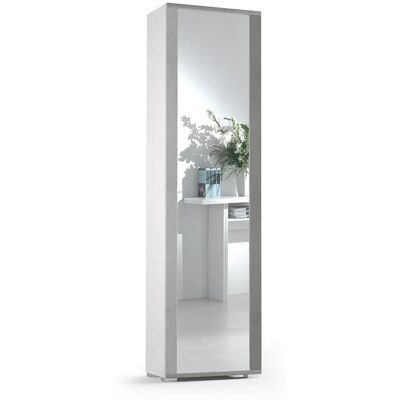 Armario Alto Kiamami Valentina - 182cm, Cemento Gris, Espejo Armario Alto Kiamami Valentina - 182cm, Cemento Gris, Espejo