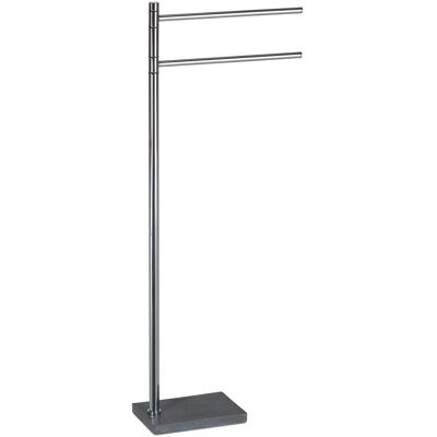 Kiamami Valentina - Soporte para Toallas de Acero Inoxidable y Resina Gris - Accesorio de Baño Kiamami Valentina - Soporte para Toallas de Acero Inoxidable y Resina Gris - Accesorio de Baño
