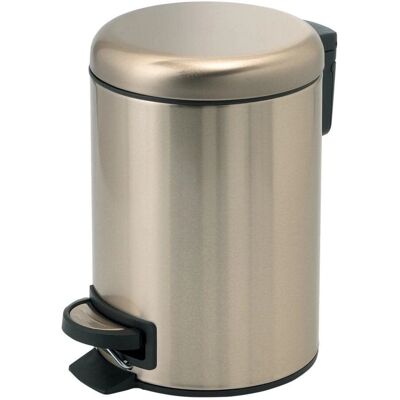 KIAMAMI VALENTINA - Cubo de baño compacto - Cierre suave acero inoxidable - 5L Dorado KIAMAMI VALENTINA - Cubo de baño compacto - Cierre suave acero inoxidable - 5L Dorado