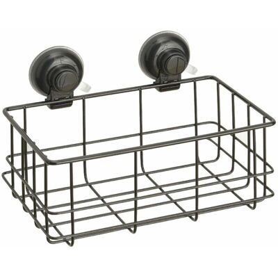 Kiamami Valentina - Organizador de baño en metal con ventosa - Negro Kiamami Valentina - Organizador de baño en metal con ventosa - Negro