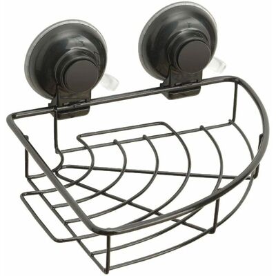 Kiamami Valentina - Étagère d'angle pour douche - Noir, 19x19x10cm Kiamami Valentina - Étagère d'angle pour douche - Noir, 19x19x10cm