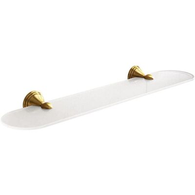 Kiamami Valentina - Estantería De Baño - Bronce Rosa - Vidrio Esmerilado - 60cm Kiamami Valentina - Estantería De Baño - Bronce Rosa - Vidrio Esmerilado - 60cm