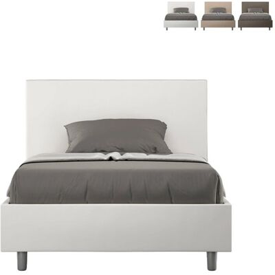 Lit simple et une moitié blanc Ityhome - Design italien moderne - Publicité Lit simple et une moitié blanc Ityhome - Design italien moderne - Publicité