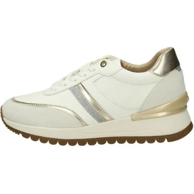 GEOX Chaussures Décontractées en Cuir Blanc - Chaussures - Publicité GEOX Chaussures Décontractées en Cuir Blanc - Chaussures - Publicité