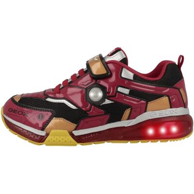 Geox Childrens Red/Black Light Up Trainers - Children's Trainers Geox Childrens Red/Black Light Up Trainers - Children's Trainers