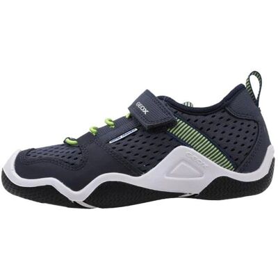 GEOX JR WADER A Sneakers bambini blu navy lime - Sneakers GEOX JR WADER A Sneakers bambini blu navy lime - Sneakers
