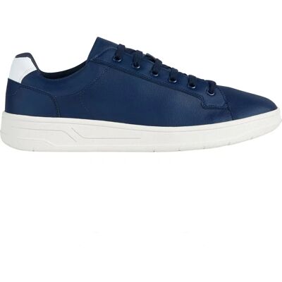 Geox Magnete Leren Lage Sneakers - Marineblauw Geox Magnete Leren Lage Sneakers - Marineblauw