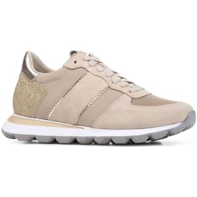 GEOX Pantofi Femei Bej - Maro deschis - Pantofi sport casual GEOX Pantofi Femei Bej - Maro deschis - Pantofi sport casual