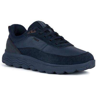 Geox Spherica Leather and Suede Trainers - Sneakers Geox Spherica Leather and Suede Trainers - Sneakers
