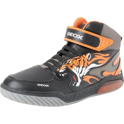 Geox J Inek Boy J369CC 0BUCE C0038 M Zwart/Oranje - Sneakers Geox J Inek Boy J369CC 0BUCE C0038 M Zwart/Oranje - Sneakers