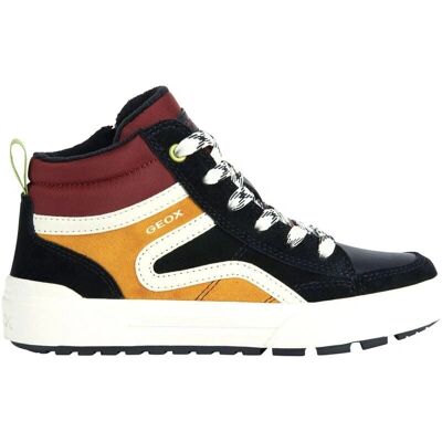 GEOX Weemble Kinderschoenen Zwart Geel - Sneakers Casual Sportief GEOX Weemble Kinderschoenen Zwart Geel - Sneakers Casual Sportief
