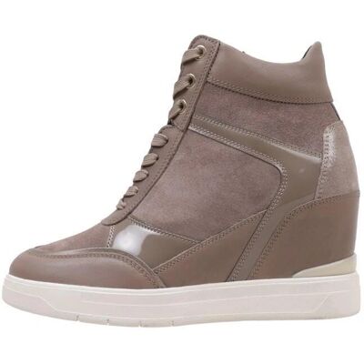 Geox D MAURICA Keil-Sneaker - Dunkel Taupe Geox D MAURICA Keil-Sneaker - Dunkel Taupe