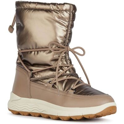 Geox Spherica Złote Buty Śniegowe - Buty śniegowe Geox Spherica Złote Buty Śniegowe - Buty śniegowe