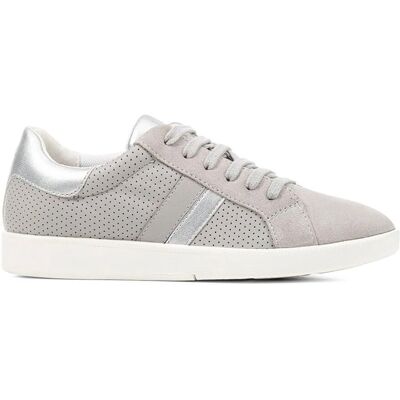 Geox Meleda Sneakers Gris Clair - Style Décontracté - Publicité Geox Meleda Sneakers Gris Clair - Style Décontracté - Publicité