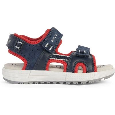 Geox J35AVA 01520 C0735 D Sandały Dla Chłopców Navy/Red Geox J35AVA 01520 C0735 D Sandały Dla Chłopców Navy/Red