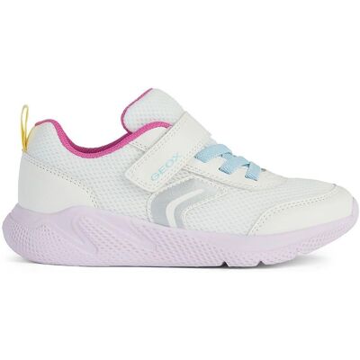 Dziecięce buty sportowe Geox Sprintye - Białe - Cały rok Dziecięce buty sportowe Geox Sprintye - Białe - Cały rok