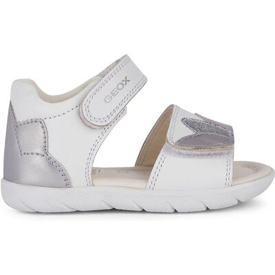 Sandalo GEOX Alul Ragazza Bianco/Argento - Sandal Sandalo GEOX Alul Ragazza Bianco/Argento - Sandal