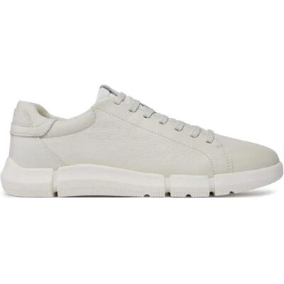Geox Adacter White Leather Sneakers - Sneakers Geox Adacter White Leather Sneakers - Sneakers