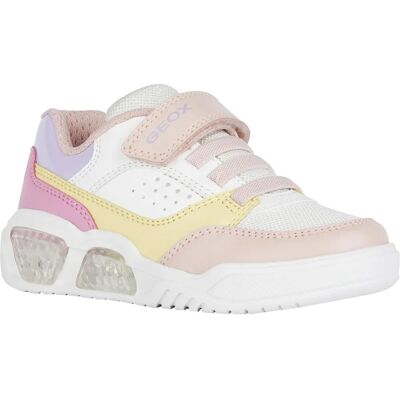 GEOX Illuminus Junior Vit/flerfärgad Sneakers - Sneakers GEOX Illuminus Junior Vit/flerfärgad Sneakers - Sneakers