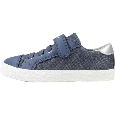 Baskets Geox Jr Ciak Fille - Bleu - Style Vintage, Décontracté - Publicité Baskets Geox Jr Ciak Fille - Bleu - Style Vintage, Décontracté - Publicité