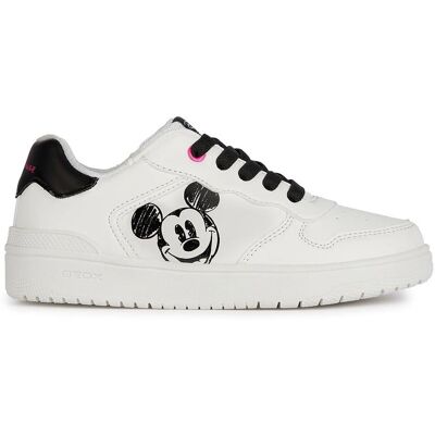 Geox J Washiba Mädchen Sneaker - Freizeit Sneaker - Weiß/Schwarz Geox J Washiba Mädchen Sneaker - Freizeit Sneaker - Weiß/Schwarz