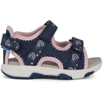 GEOX Kids Multy Blue Pink Sport Sandal - Sandal GEOX Kids Multy Blue Pink Sport Sandal - Sandal