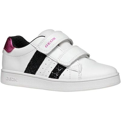 GEOX Eclyper Dziewczynki Białe/Czarne Buty - Buty GEOX Eclyper Dziewczynki Białe/Czarne Buty - Buty