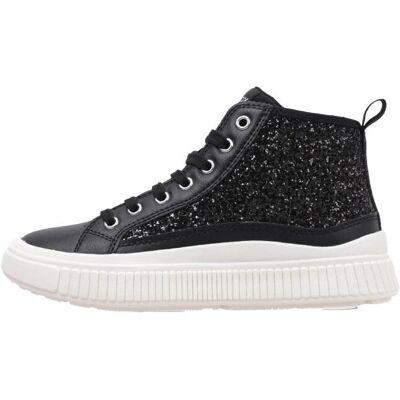 Geox Mädchen Laquinny Glitter Stiefel - Schwarz - Größe 4 UK Geox Mädchen Laquinny Glitter Stiefel - Schwarz - Größe 4 UK