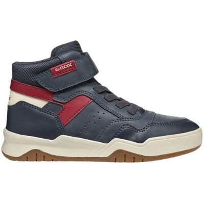 Geox J Perth Jungen Blau/Rot Dunkel - Sneakers Geox J Perth Jungen Blau/Rot Dunkel - Sneakers