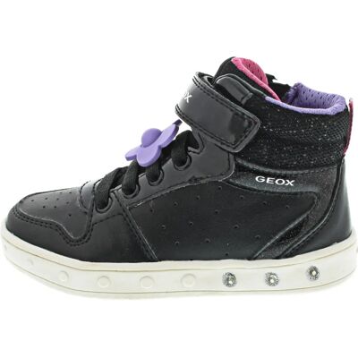 GEOX Skylin Mädchen Schuhe - Fuchsia/Schwarz - Sneakers GEOX Skylin Mädchen Schuhe - Fuchsia/Schwarz - Sneakers