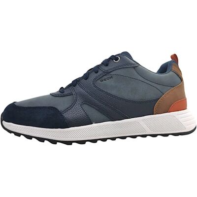 GEOX U MOLVENO A Marine Bruin Sneakers - Schoen GEOX U MOLVENO A Marine Bruin Sneakers - Schoen