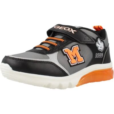 Geox J Cyberdrone Sneakers - Black - Boys - Cotton Fabric Geox J Cyberdrone Sneakers - Black - Boys - Cotton Fabric
