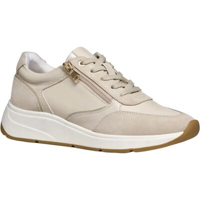 Geox Cristael leren rits sneakers - Sneakers Geox Cristael leren rits sneakers - Sneakers