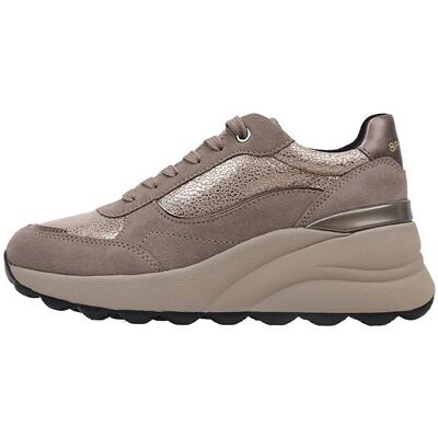 Baskets pour Femmes Geox Spherica EC13 Beige - Respirantes et Confortables Baskets pour Femmes Geox Spherica EC13 Beige - Respirantes et Confortables