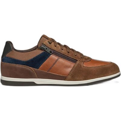 Baskets Geox Renan B Suède Marron/Navy - Homme - Publicité Baskets Geox Renan B Suède Marron/Navy - Homme - Publicité