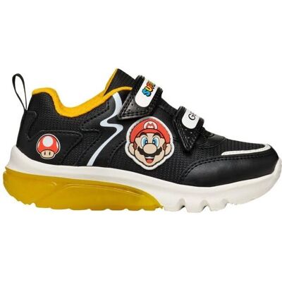 Tênis para Crianças Geox Preto/Amarelo - Respirável, Luzes, Nintendo Tênis para Crianças Geox Preto/Amarelo - Respirável, Luzes, Nintendo