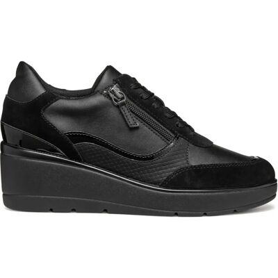 Geox D Ilde Czarnie Skórzane Buty - Buty Geox D Ilde Czarnie Skórzane Buty - Buty