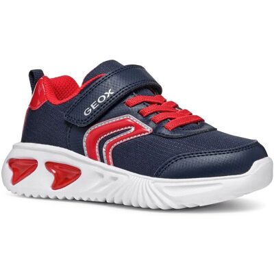 Buty dziecięce Geox J Assister B Velcro Light - Niebiesko-Czerwone - 32 Buty dziecięce Geox J Assister B Velcro Light - Niebiesko-Czerwone - 32