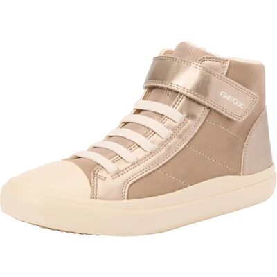 Geox J GISLI GIRL Złote Dziecięce Sneakersy - Sneakers Geox J GISLI GIRL Złote Dziecięce Sneakersy - Sneakers