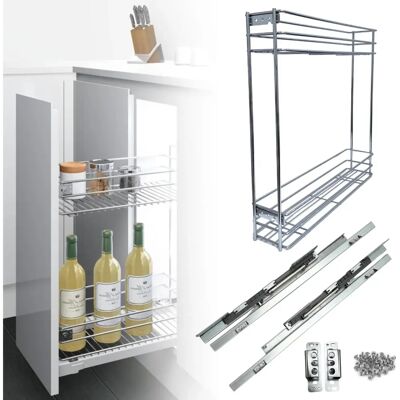 EvoTrade Module Cuisine 30cm Tiroir en Acier Inoxydable - Extension Totale - Publicité EvoTrade Module Cuisine 30cm Tiroir en Acier Inoxydable - Extension Totale - Publicité