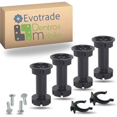 EVOTRADE Pieds de Meuble - Pieds de Cuisine Ajustables Pack de 4 - Italie - Publicité EVOTRADE Pieds de Meuble - Pieds de Cuisine Ajustables Pack de 4 - Italie - Publicité