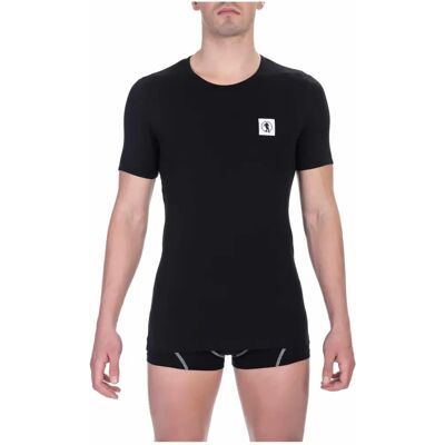 Bikkembergs Zwart Katoenen T-Shirt - Heren Kleding T-Shirts XL Bikkembergs Zwart Katoenen T-Shirt - Heren Kleding T-Shirts XL