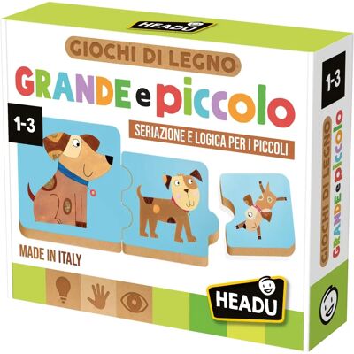 Headu Groß und Klein - Tierzuordnung Lernspielzeug Headu Groß und Klein - Tierzuordnung Lernspielzeug