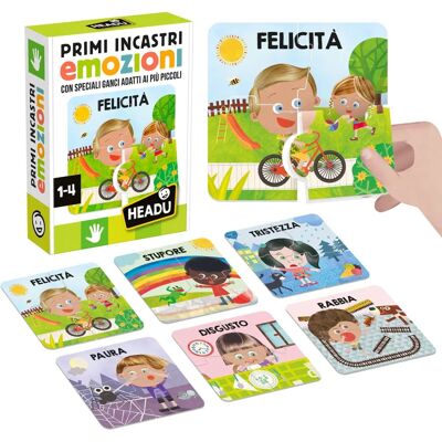 Headu - Primi Incastri Emozioni - Pädagogisches Puzzle Headu - Primi Incastri Emozioni - Pädagogisches Puzzle