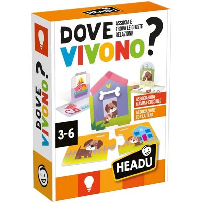 Headu Dove Vivono - Educatief Spel voor Kinderen 3-6 - Bevordert Logisch Denken Headu Dove Vivono - Educatief Spel voor Kinderen 3-6 - Bevordert Logisch Denken