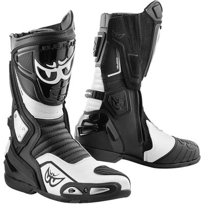 Berik - Donington 1563-BK - Nero Bianco - Moto Boots Berik - Donington 1563-BK - Nero Bianco - Moto Boots