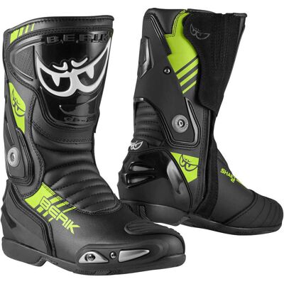 Berik Chaft 3.0 1448-BK - Nero/Giallo Fluo - 44 - Stivali da moto Berik Chaft 3.0 1448-BK - Nero/Giallo Fluo - 44 - Stivali da moto
