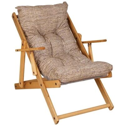 LIBEROSHOPPING - Chaise en bois pliante - Jaune Strit - 3 positions - Fauteuil - Publicité LIBEROSHOPPING - Chaise en bois pliante - Jaune Strit - 3 positions - Fauteuil - Publicité