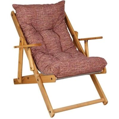LIBEROSHOPPING - Poltrona da giardino pieghevole 3 posizioni - Coussin rouge - Coussin polycoton - Chaise de jardin - Publicité LIBEROSHOPPING - Poltrona da giardino pieghevole 3 posizioni - Coussin rouge - Coussin polycoton - Chaise de jardin - Publicité
