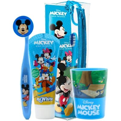 Disney Mickey Kinder-Zahnbürsten-Set - Reiseetui Disney Mickey Kinder-Zahnbürsten-Set - Reiseetui